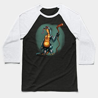 Wizard Lizard - Cute Australian Animal Art Baseball T-Shirt